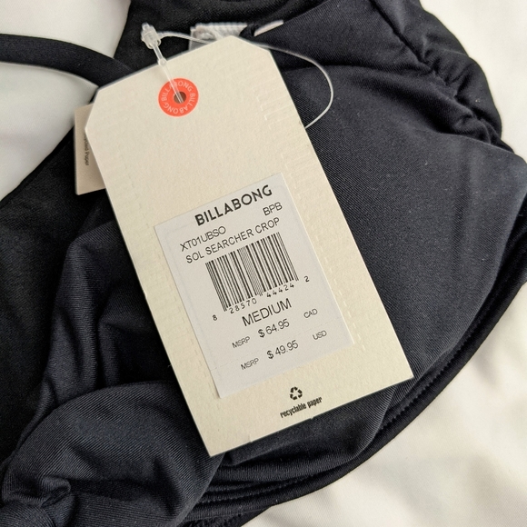 *SALE* NEW Billabong Sol Crop Two Way Bikini Top - Picture 6 of 6